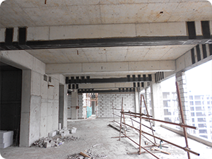 2.梁粘贴碳纤维加固 2.梁粘贴碳纤维加固